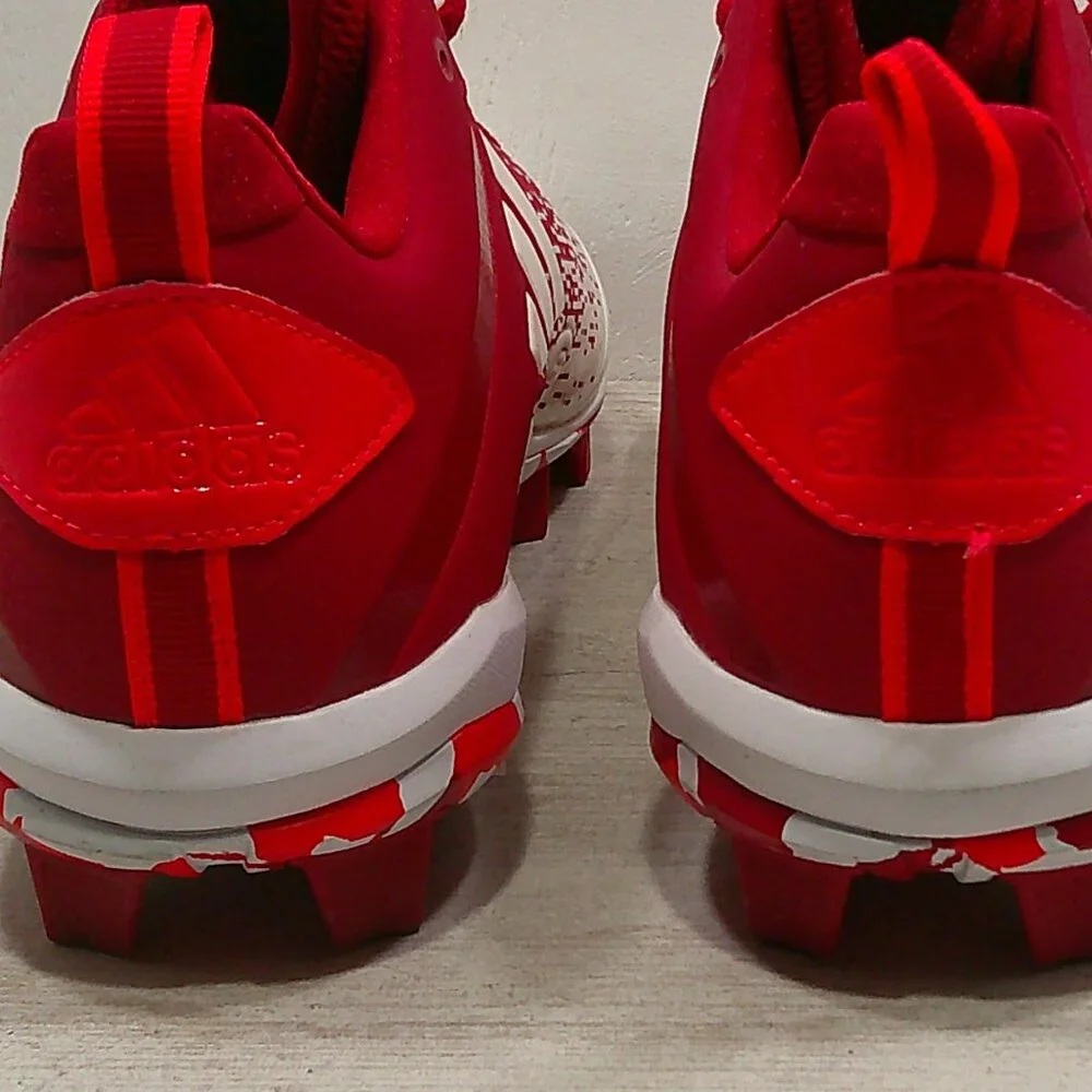 Adidas Adizero Spark MD Football Cleats Red White EH3442 Men’s Size 11.5 | UK 11